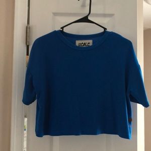 Peace Love World Cropped top